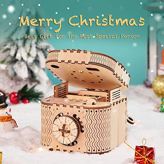 3D WOODEN PUZZLE MECHANICAL MODEL KITS WOODEN PUZZLE TREASURE BOX THINKING SPORTS TASKS PUZZLE GAMES FOR CHILDREN AND ADULTS TOY CREATIVE GIFT - Image 2
